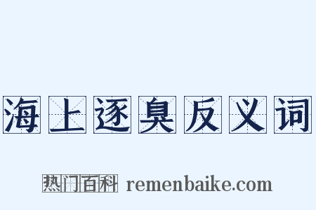 海上逐臭反义词是什么意思的图片